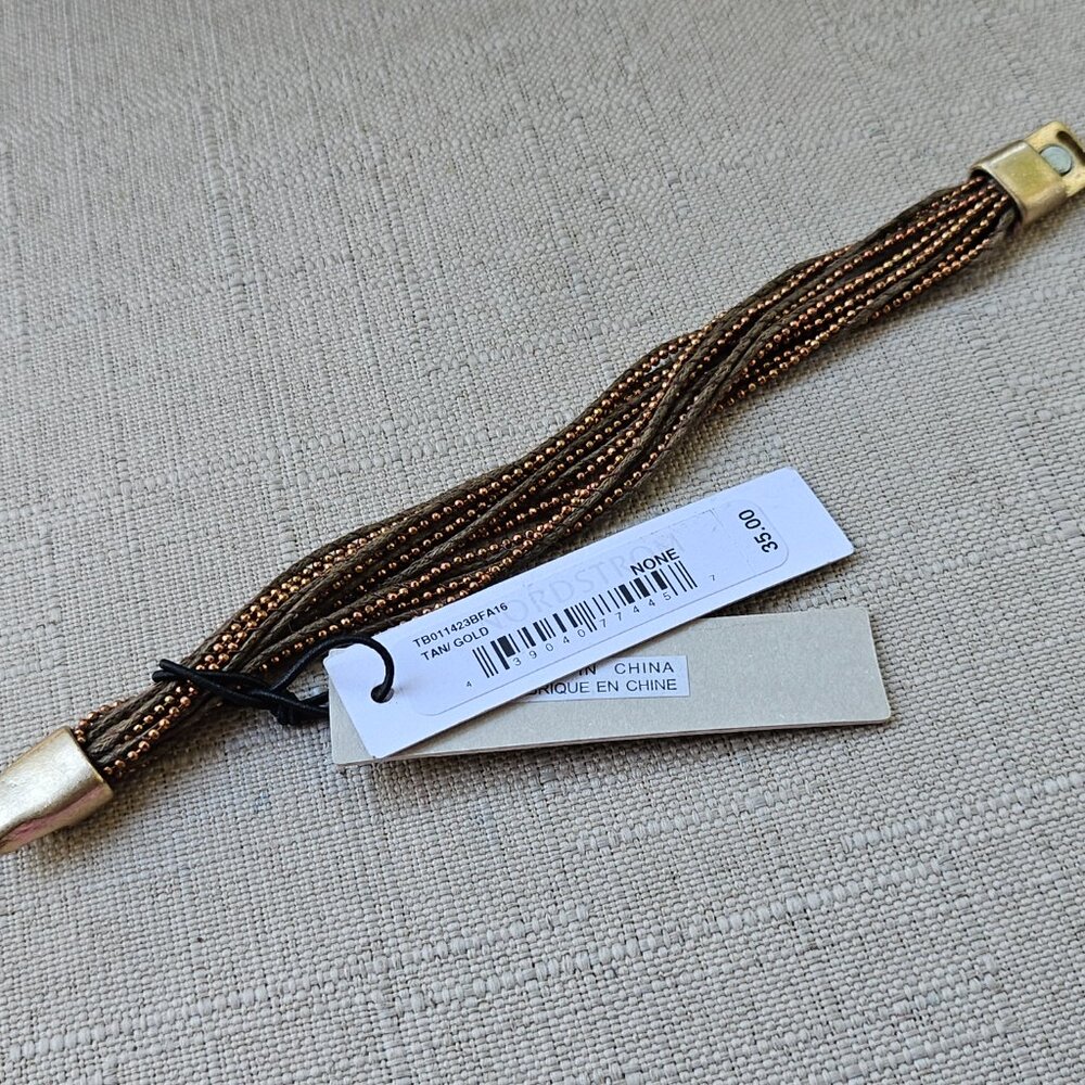 Treasure & Bond Girls Bracelet Brown Wrist Band Magnet Closure New $35 - Picture 13 of 16